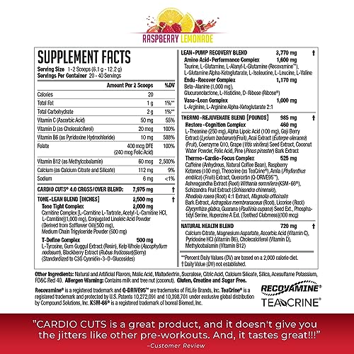 NDS Nutrition Cardio Cuts 4.0 - Raspberry Lemonade - 8.6 oz. NDS Nutrition uk supplements