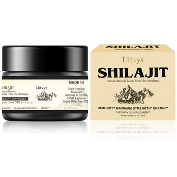 Shilajit Pure Himalayan Organic - Pure Original Shilajit, 50g(Large Volume), Enriched Lktvys uk supplements