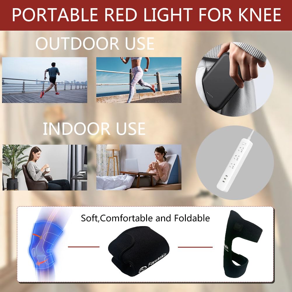 Foyuankin 660nm Red Light Therapy Pad for Joints, 850nm Infrared Light Benefits for Joint Foyuankin uk supplements
