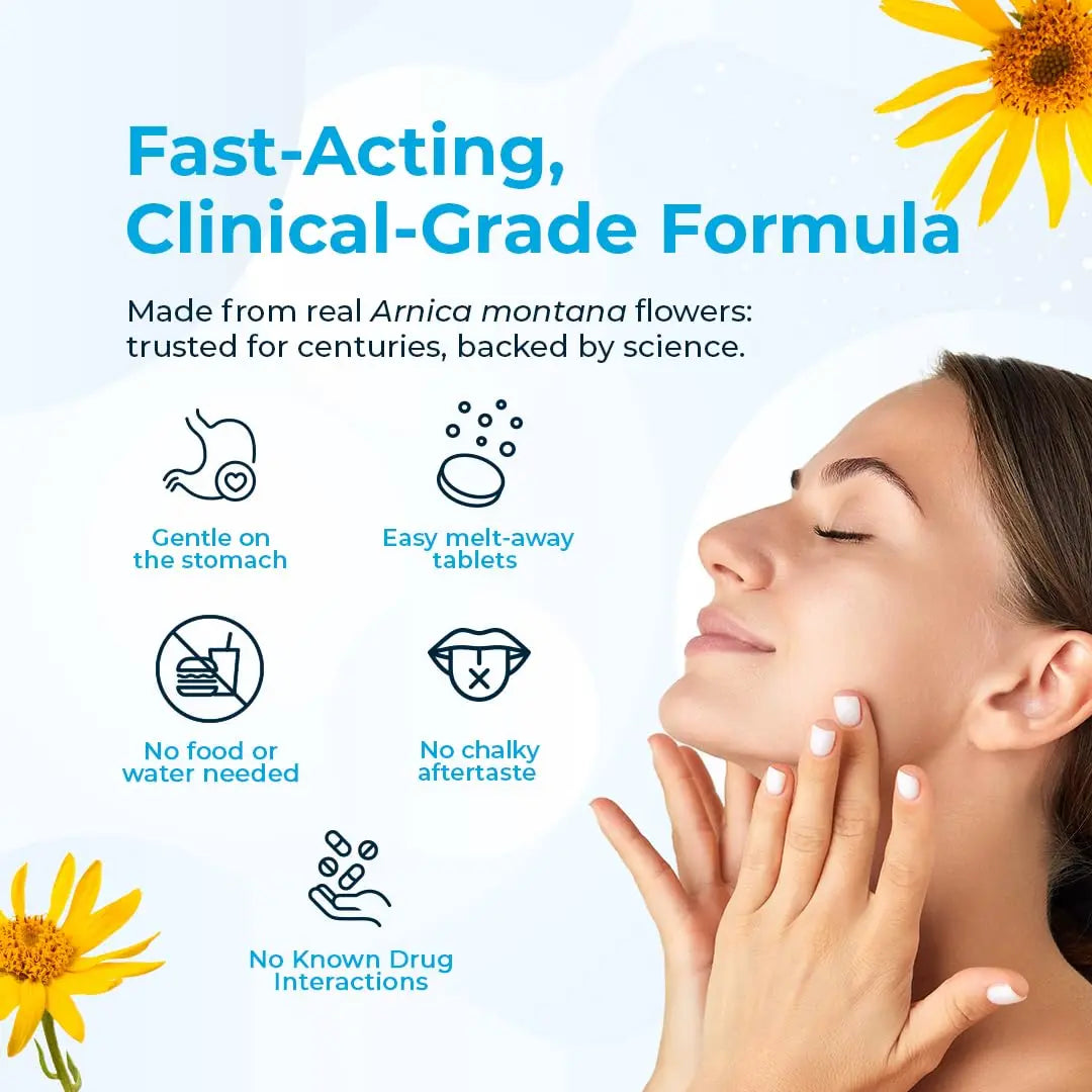 VitaMedica Arnica Montana 200C Rapid Dissolve Tablets for Natural Pain, Bruising, and Swelling Support - High Potency Homeopathic Medicine for Injury and Surgery Recovery - 150 Ct - 50 Servings VitaMedica uk supplements