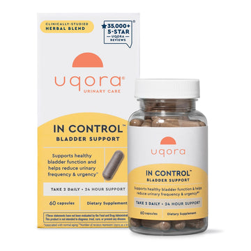Uqora in Control Bladder Support - Daily Bladder Care & Support for Urinary Comfort - Made with botanicals, Like Horsetail & Spicebush - Gluten-Free & Vegetarian - 60 Capsules Uqora uk supplements