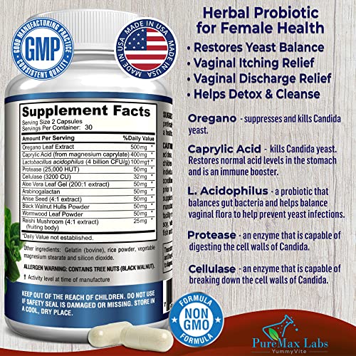 YUMMYVITE Balance Complex for Women - for Vaginal Health, Herbal Detox & Cleanse YUMMYVITE uk supplements