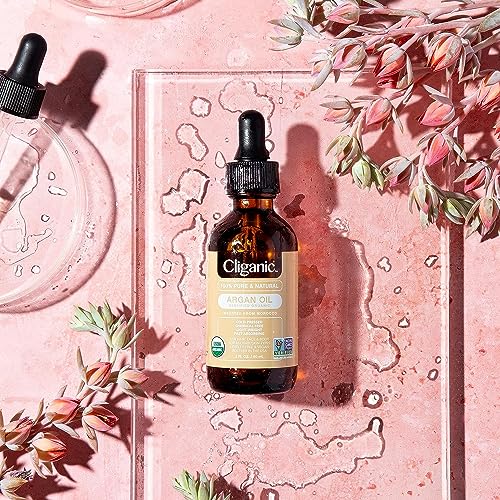 Cliganic Organic Argan Oil for Hair, Face & Skin (1oz) - 100% Pure, Cold Pressed Cliganic uk supplements