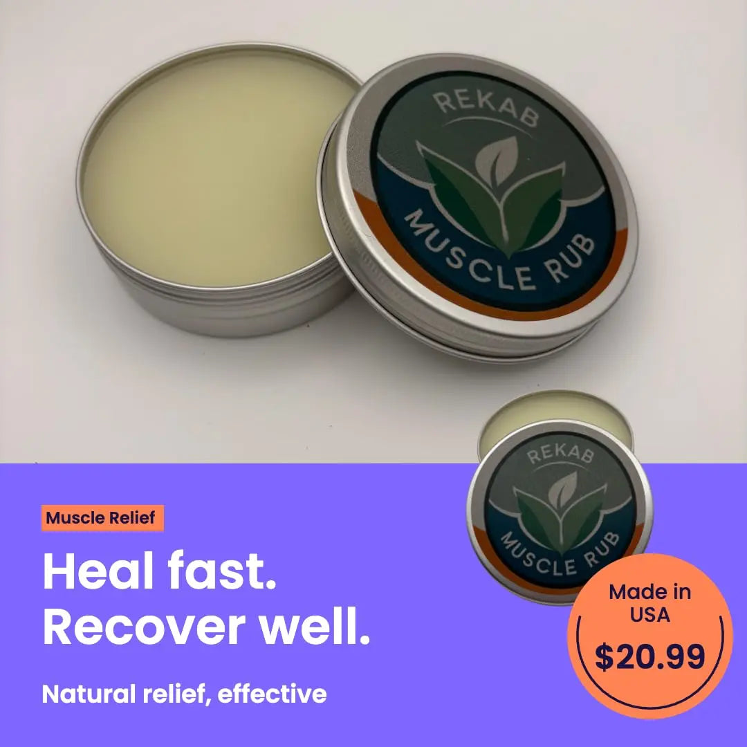 REKAB MUSCLE RUB, Neuropathy Cream, Arthritis Reliever, Knee Relief Balm for Adults, Natural Soothing Formula for Arthritis Sufferers, Joint Relief Cream, Total Relief, Joint & Muscle Therapy REKAB MUSCLE RUB uk supplements