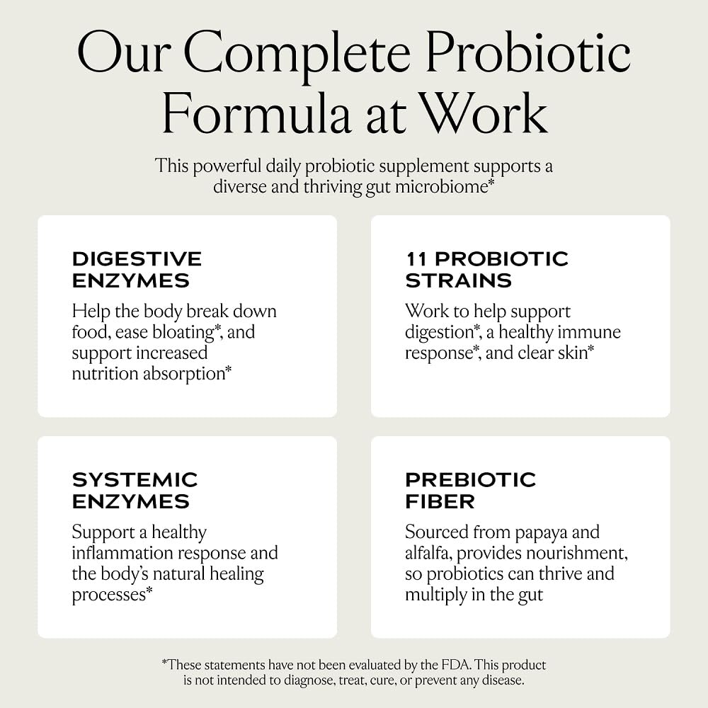 SAKARA Complete Probiotic - Prebiotics and Probiotics for Women Digestive Health Supplements, Supports Bloating, Immune System & Skin Radiance, Gut Health for Women with 3 Billion CFU's - 180 Capsules SAKARA uk supplements