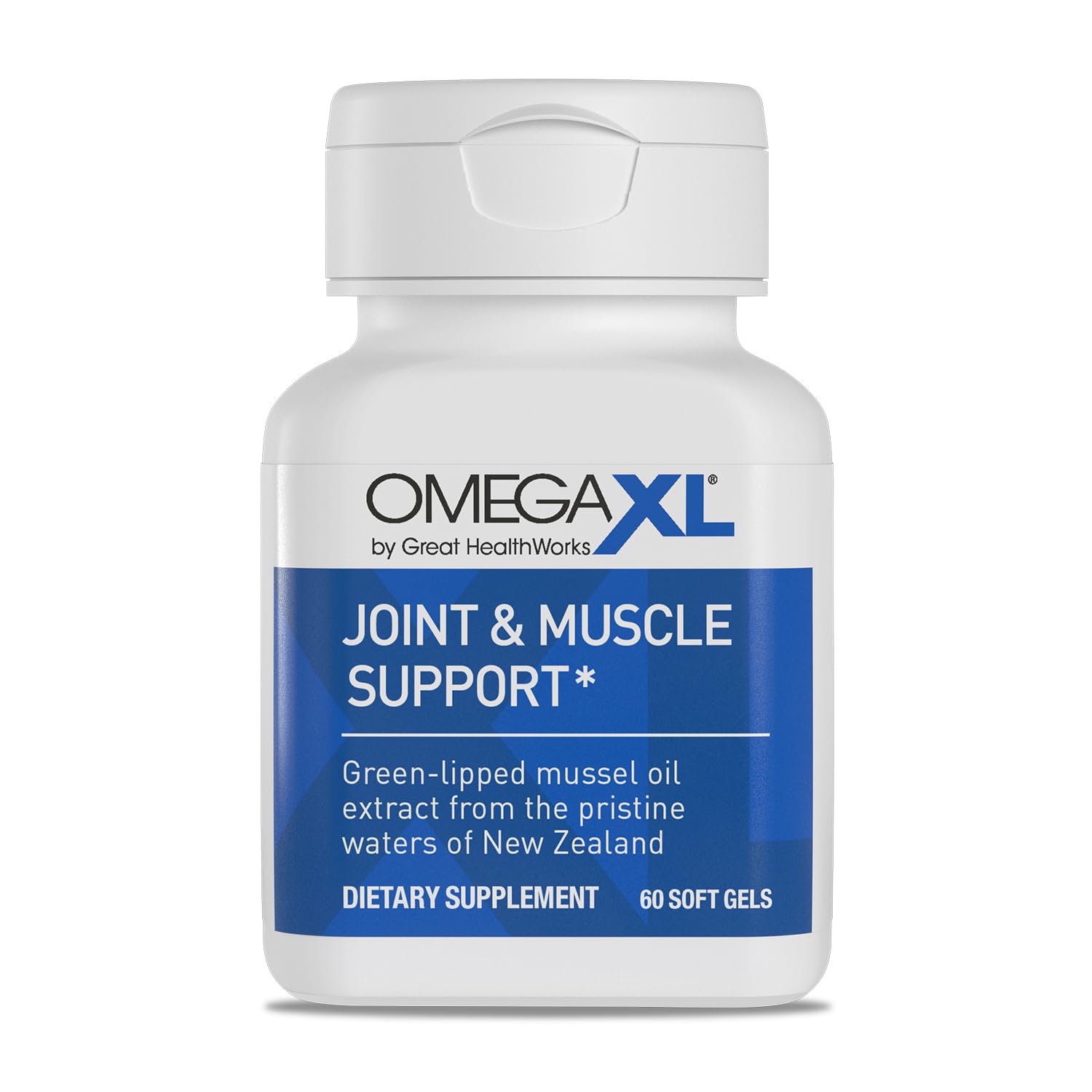 OmegaXL Joint Support Supplement, for Relief - Natural Muscle Support, Green Lipped Mussel Oil, Soft Gel Pills, Drug-Free, 60 Count OmegaXL uk supplements