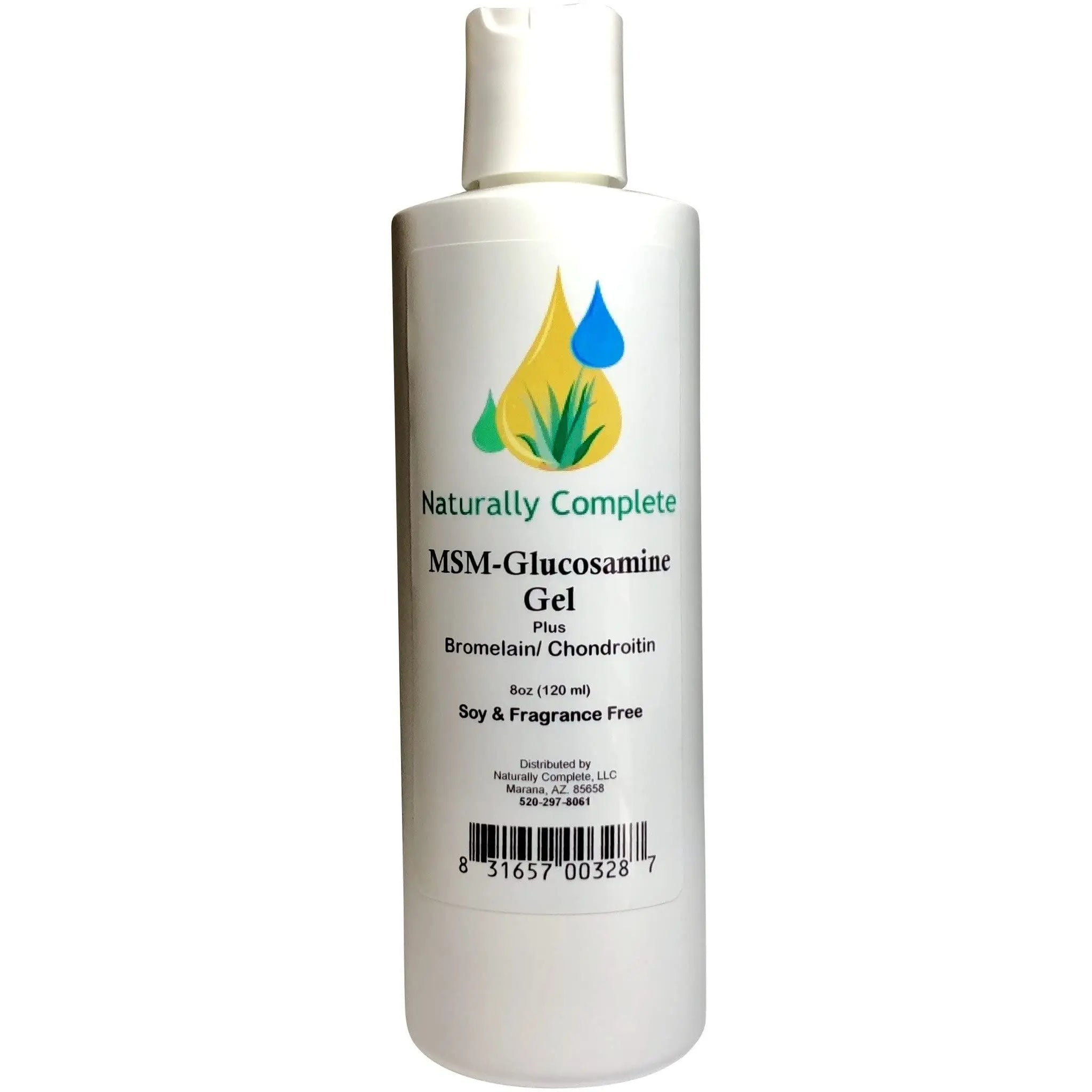 Naturally Complete MSM Plus Glucosamine Bromelain & Chrondroitin 8 oz. Bottle Naturally Complete uk supplements
