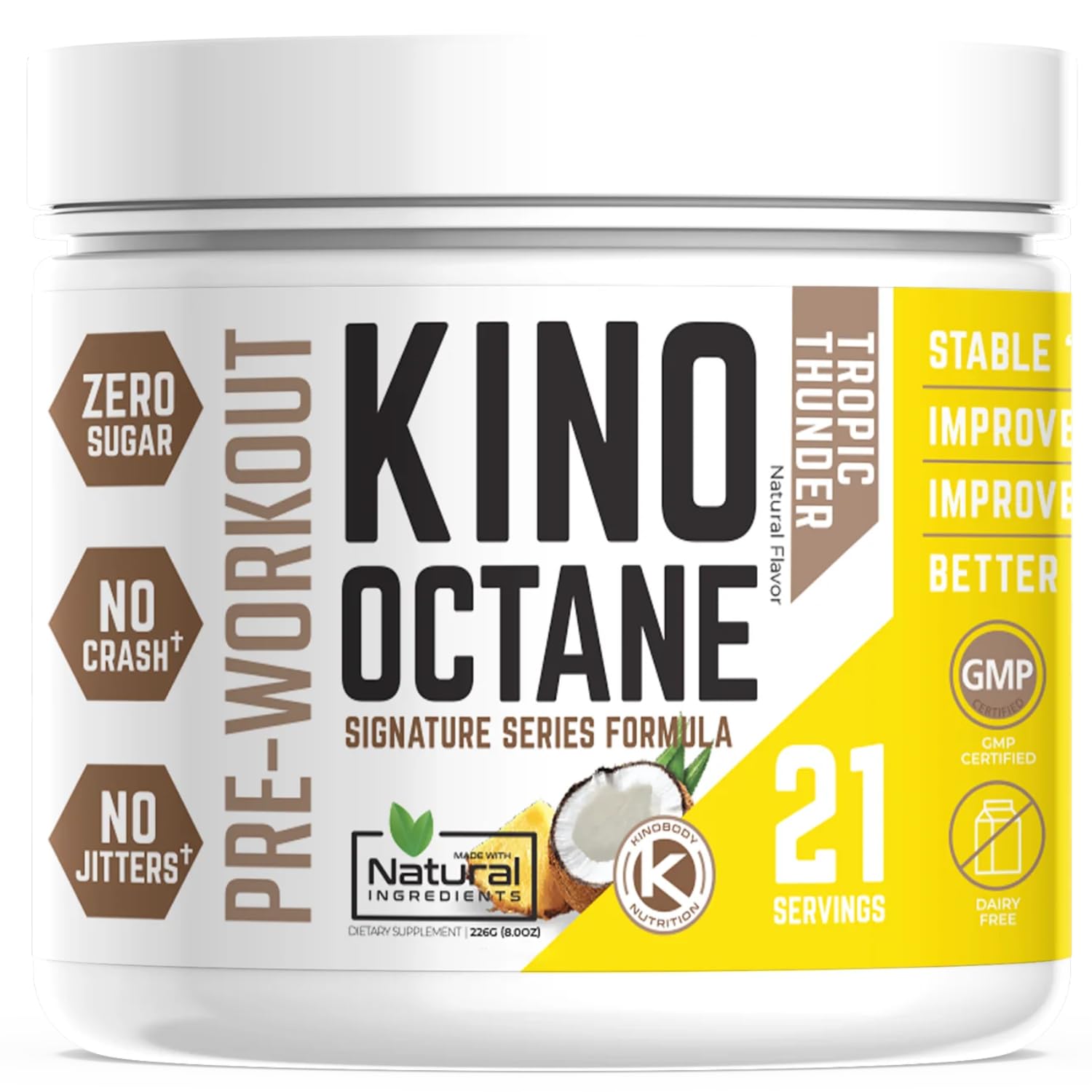 KINOBODY Kino Octane Pre-Workout Supplement Powder for Men and Women, Elevated KINOBODY uk supplements