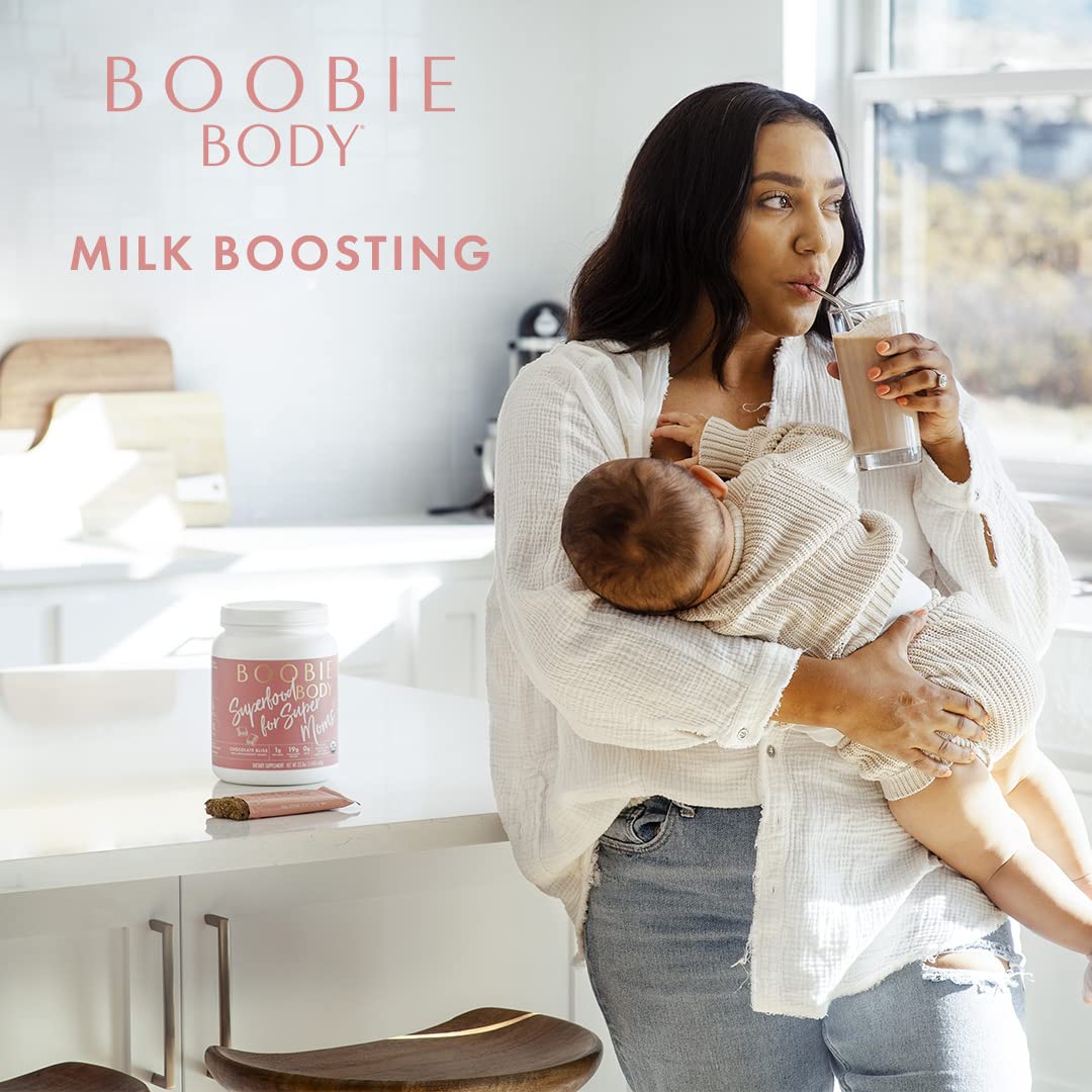 Boobie Body Organic Superfood Plant-Based Protein Shake, Chocolate Bliss, [23.4oz, 1 Tub] Boobie Brands uk supplements