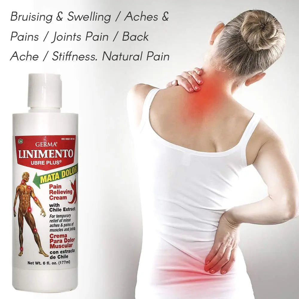 Germa Liniment Udder Plus. Natural Topical Analgesic Ointment. Relief for Pain and Aches in Joints and Back. With Chile Extract. 6 oz Germa uk supplements