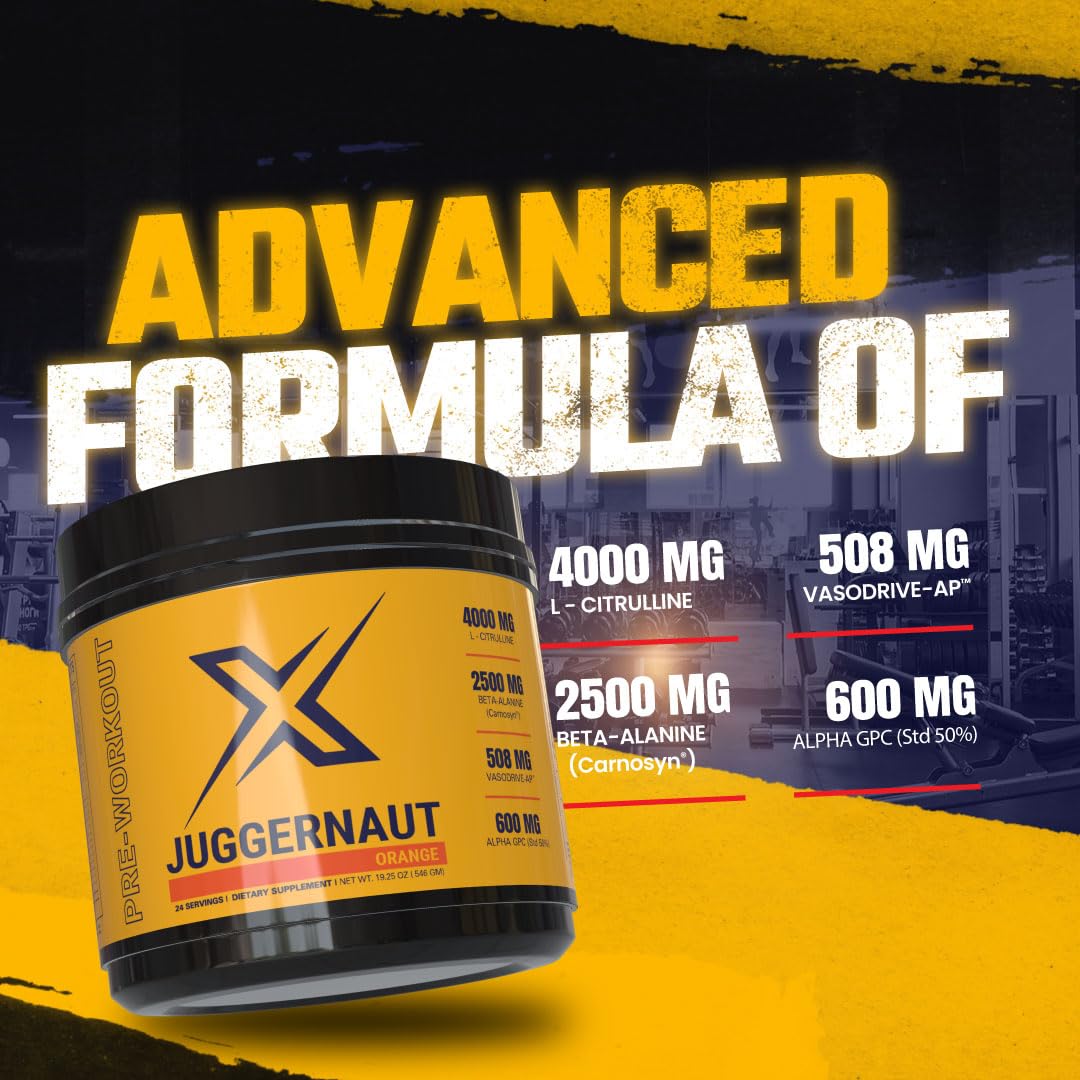 Juggernaut X Pre-Workout Supplement (Watermelon) - Boosts Strength, Endurance, Focus Infinite Labs uk supplements