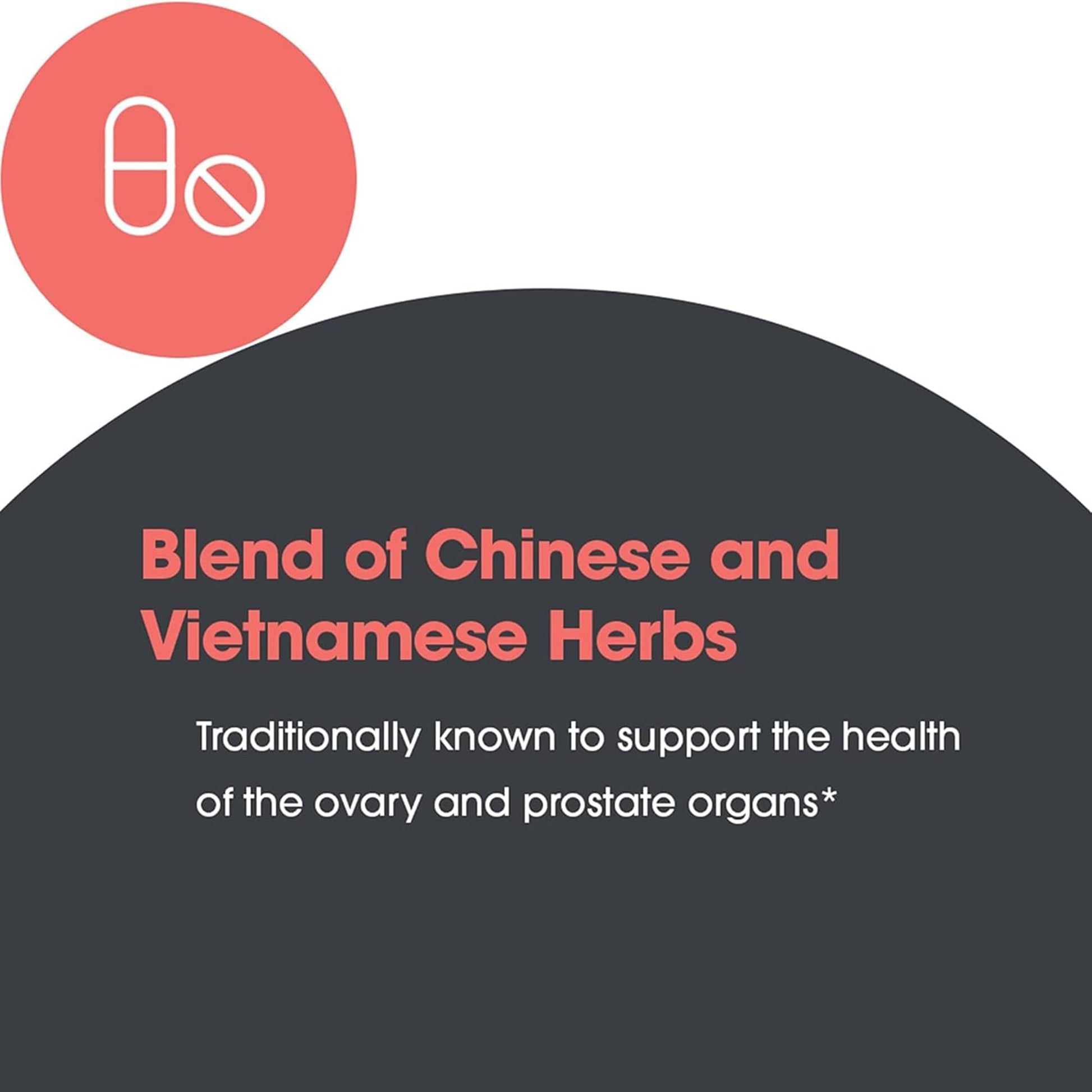 Allergy Research Group Healthy Prostate & Ovary - Traditional Chinese & Vietnamese Herbal Blend with Crinum Latifolium - Supports Reproductive Tissue & Immune Balance - 60 Servings - 180 Capsules Allergy Research Group uk supplements