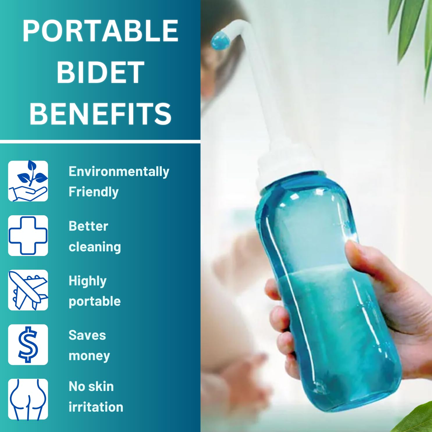 Peri Bottle , Squeeze-Free Portable Bidet for Postpartum Essentials, Peri Bottles for Feminine Hygiene TICALBAK uk supplements