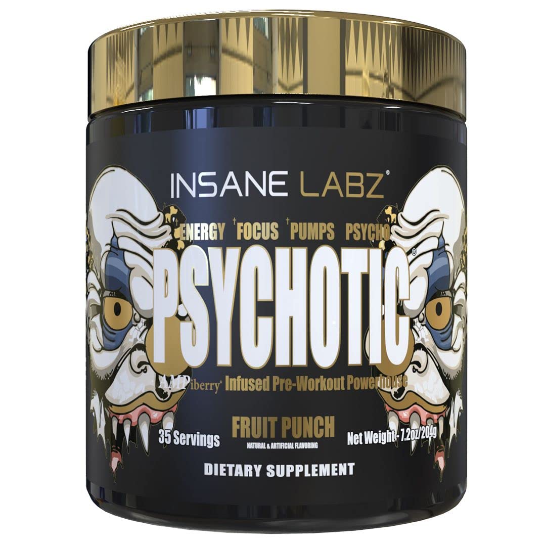 Insane Labz Psychotic Gold and Insane Veinz Gold Pre Workout Nitric Oxide Booster Stack Insane Labz uk supplements