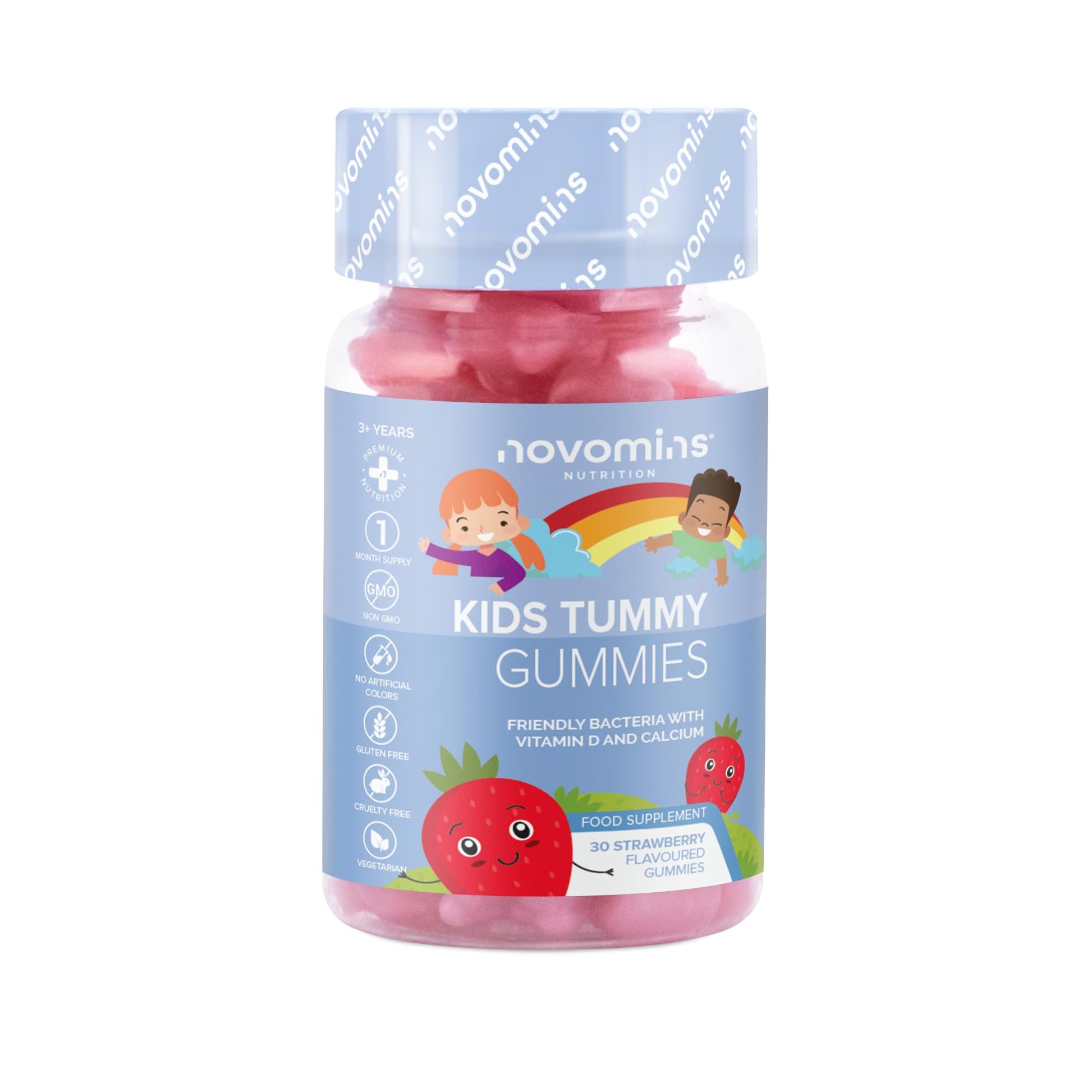 Kids Probiotic Gummies – Probiotics for Children – Kids Kind Tummy Gummies novomins uk supplements