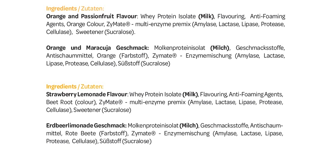 Clear Whey Isolate | Perform | (Orange and Passionfruit) | 500g (20 Servings) ROS Nutrition uk supplements