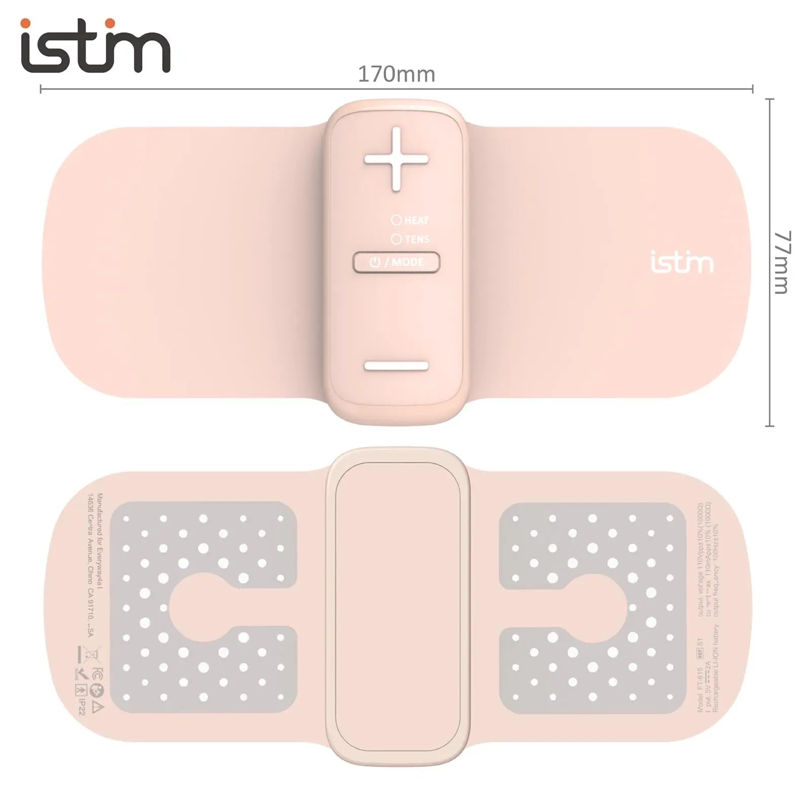 iStim S1 Wireless TENS Unit for Menstrual Relief – Period Pain Relief Device for Period Cramps and Back Pain, TENS Machine with Heat, Rechargeable Drug-Free TENS Massager with Japanese Gel Pads iSTIM uk supplements