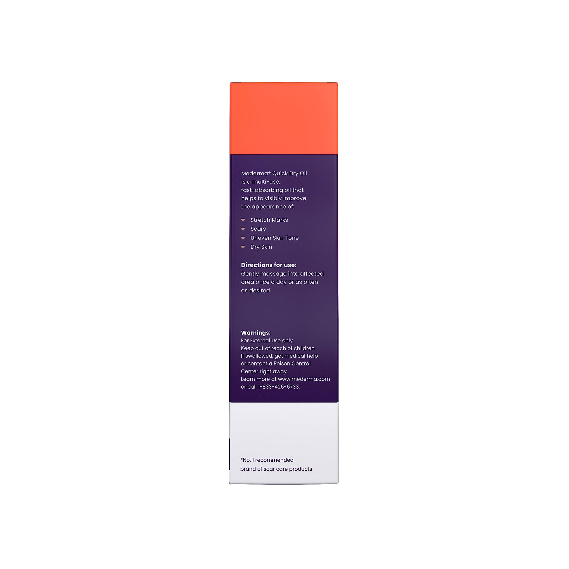 Mederma Quick Dry Oil, Scar and Stretch Mark Treatment, Helps to Improve the Appearance with Natural Botanical Extracts, Paraben Free, Fast-Absorbing, 3.4oz (100ml) Mederma uk supplements
