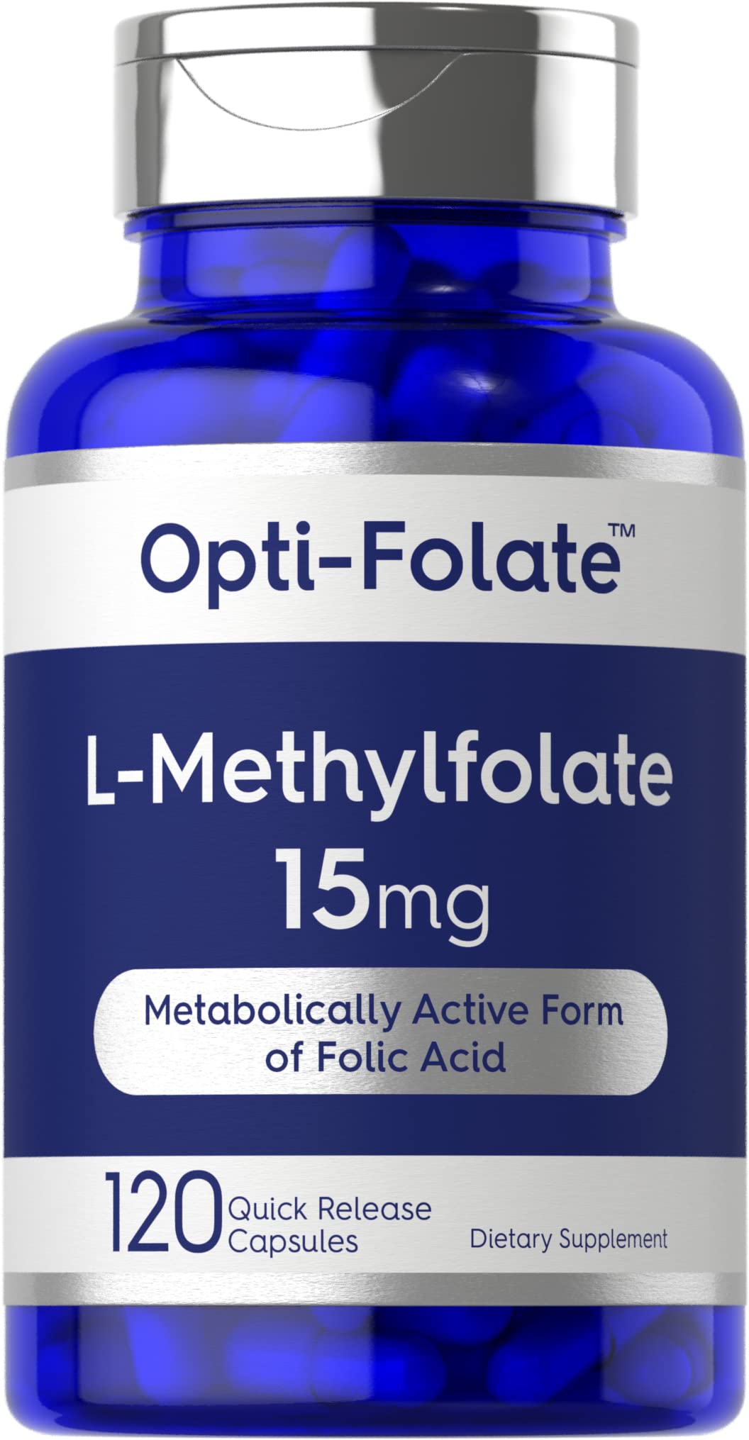Carlyle L Methylfolate 15mg | 120 Capsules | Value Size | Max Potency | Optimized Carlyle uk supplements