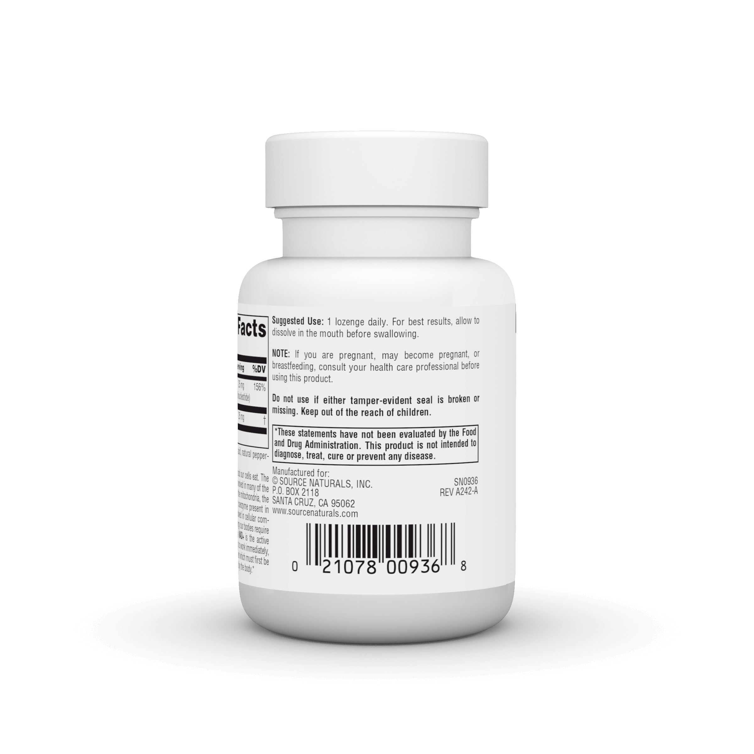 Source Naturals NAD+, Coenzymated B-3, Supports Cellular Energy*, 25 mg - 30 Lozenges Source Naturals uk supplements