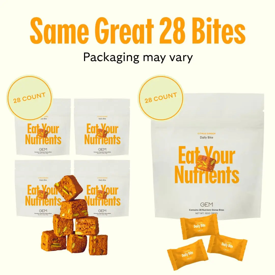 GEM Daily Bite for Women & Men, with 20+ Vitamins, Minerals & Superfoods Like Zinc, Vitamin D, B-Complex, K, Turmeric, Fiber & Prebiotics GEM uk supplements