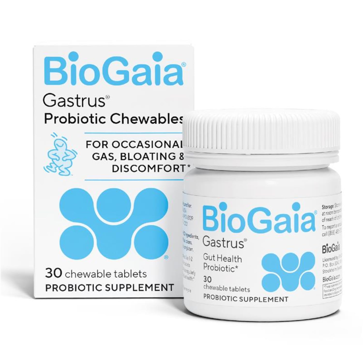 BioGaia Gastrus Gut Health Probiotic | Eases Abdominal Discomfort, Gas & Bloating | Promotes Regularity & a Healthy Gut | Contributes to a Balanced Microbiome | Backed by 30 Years of Research BioGaia uk supplements