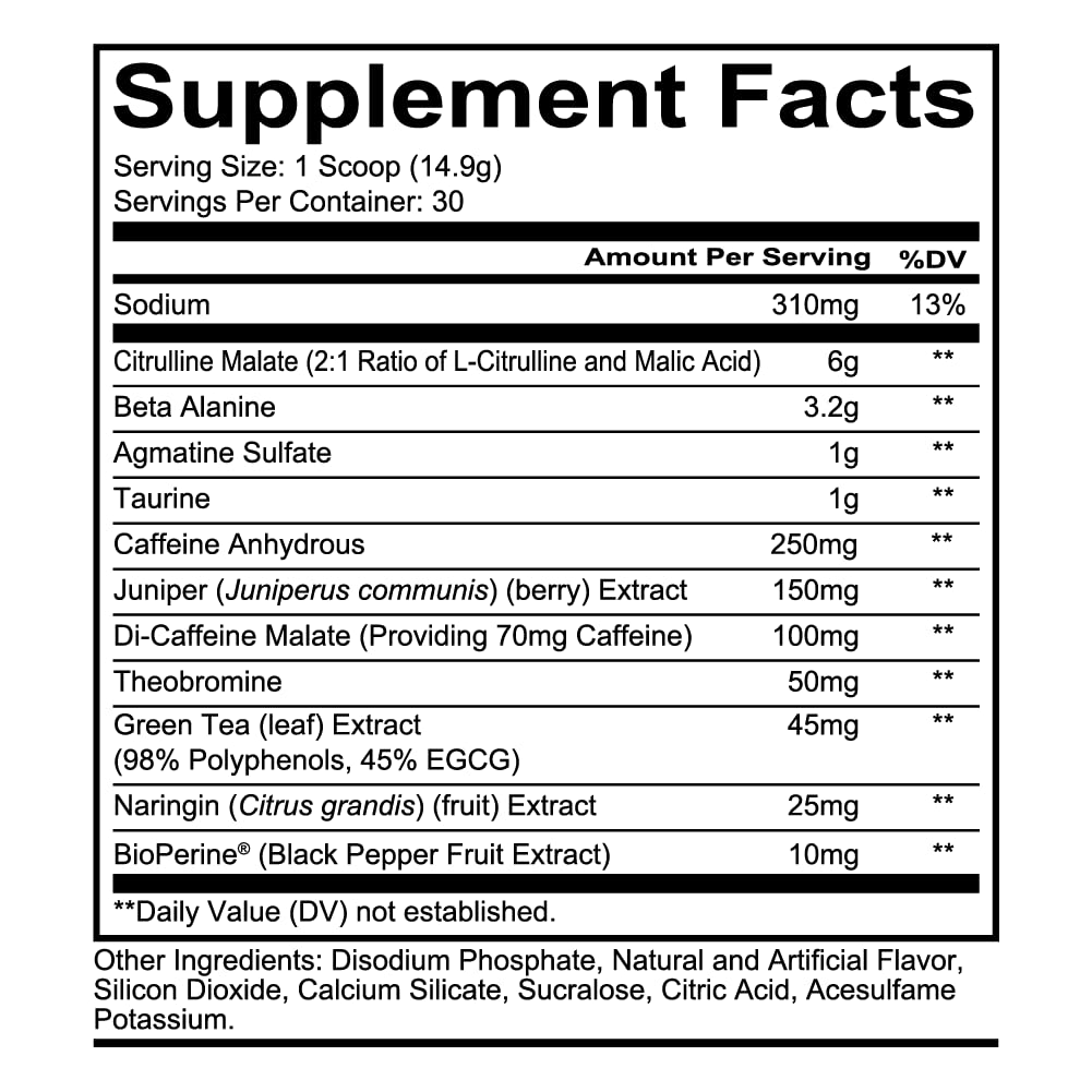 REDCON1 Total War Preworkout - Contains 320mg of Caffeine from Green Tea, Juniper REDCON1 uk supplements
