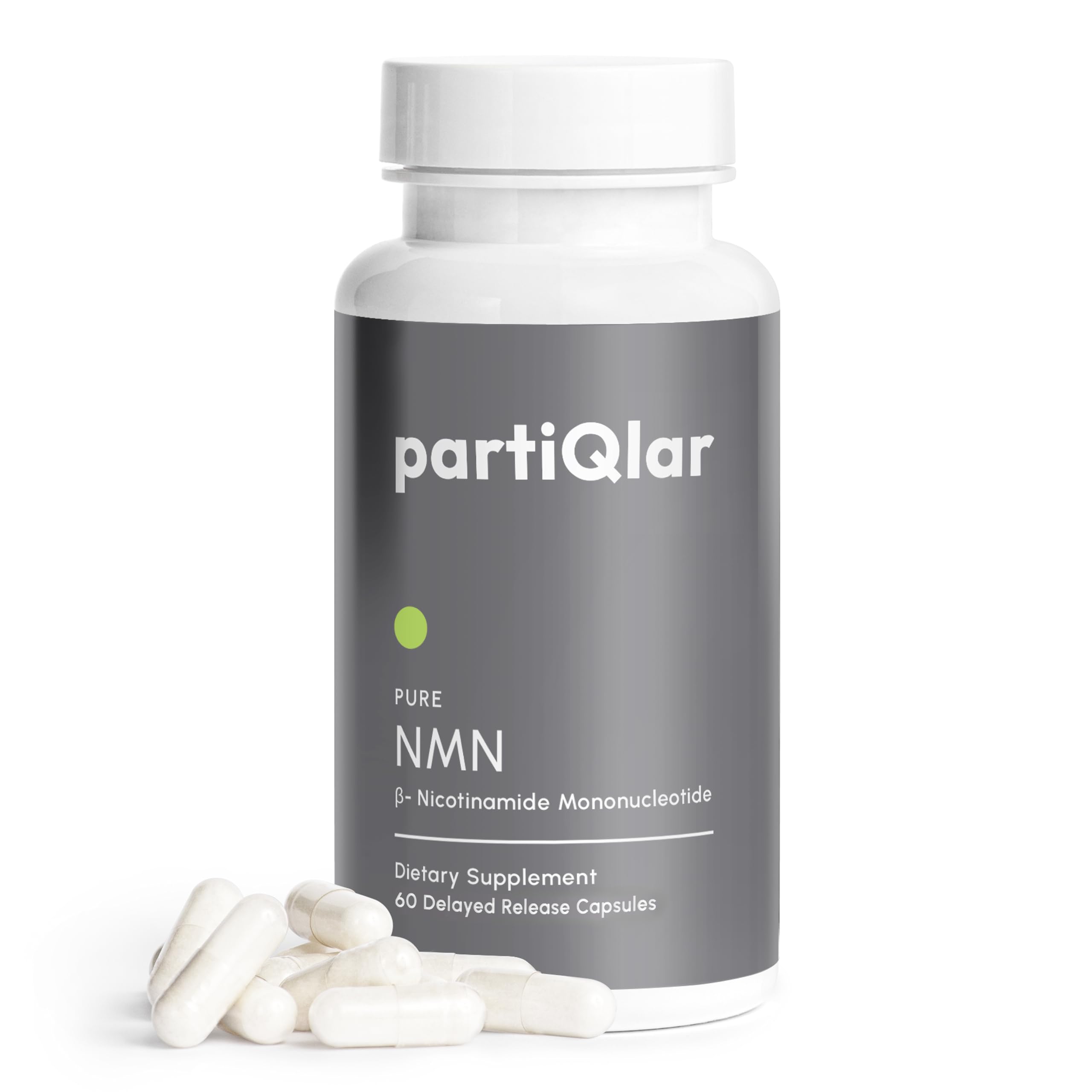 partiQlar NMN Supplement 500mg – Nicotinamide Mononucleotide NMN & Booster for Cellular Energy, Longevity & Healthy Aging – 2-Month Supply (60 Capsules) partiQlar uk supplements