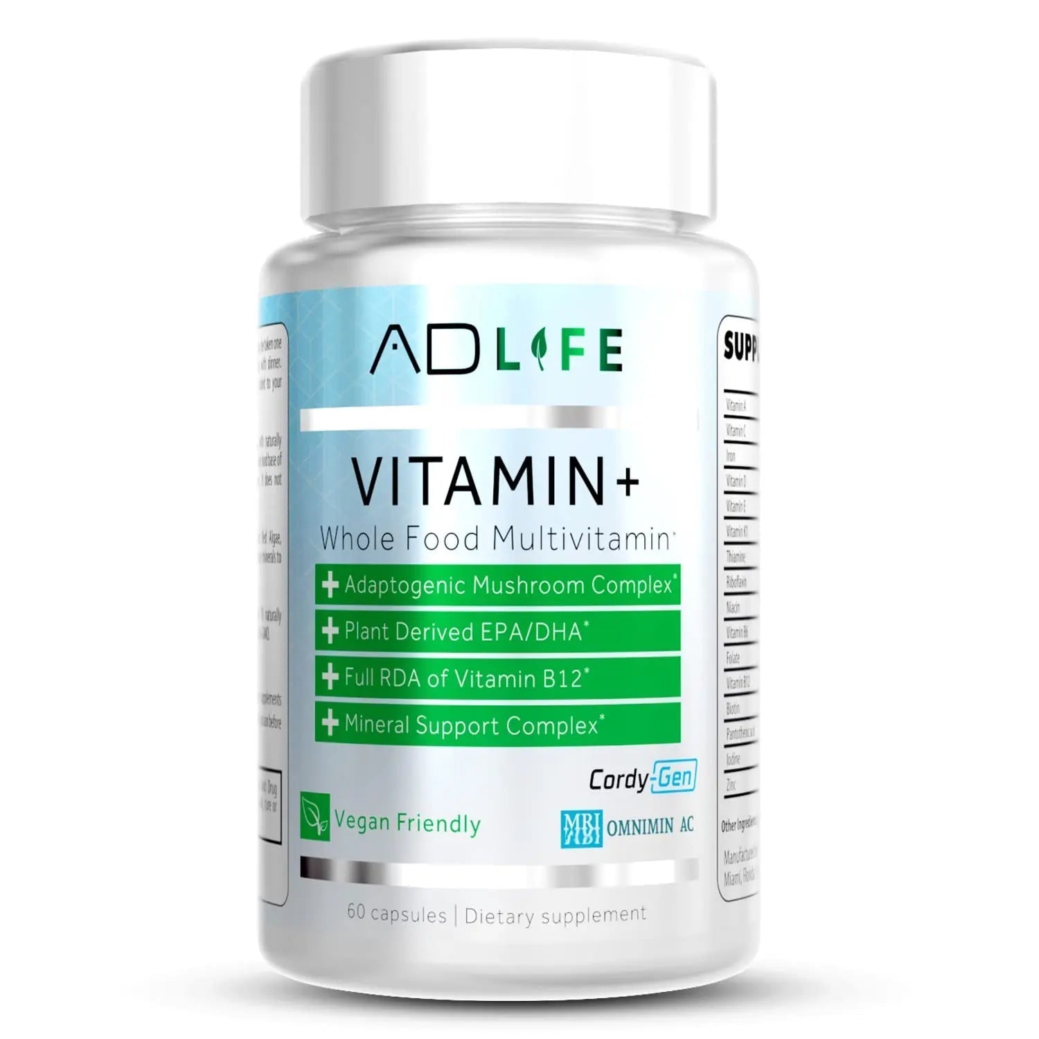 Project AD Vitamin+ Multimineral Multivitamin Supplement Complete Antioxidant, Energy & Immune Support. (60 Servings) PROJECT AD LLC uk supplements