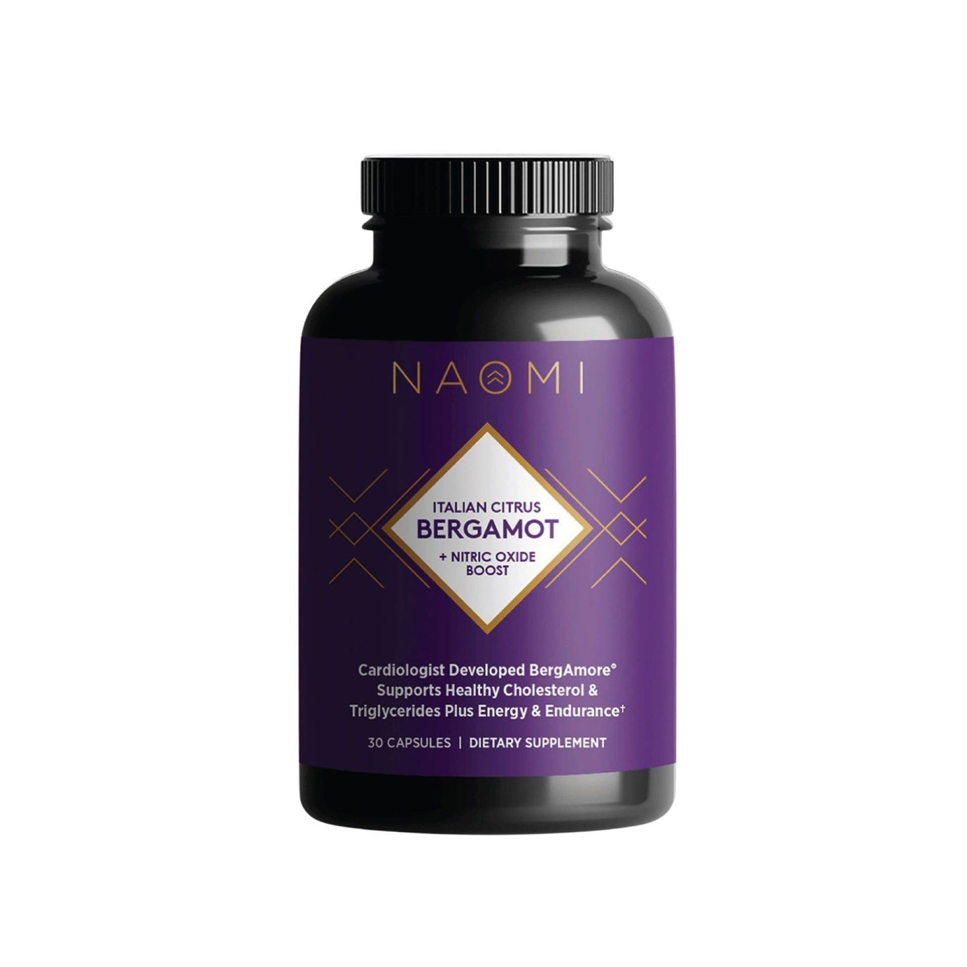 NAOMI Italian Citrus Bergamot Plus Nitric Oxide Boost, Award-Winning Cardiologist Dvlpd, Supports Healthy Cholesterol & Blood Pressure in Normal Range, with 7 Key Polyphenols, 30-Day Supply NAOMI uk supplements