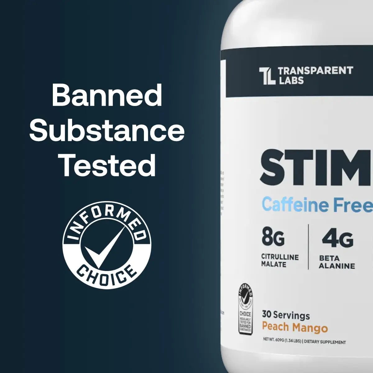 Transparent Labs Stim-Free Pre-Workout - Caffeine & Stim Free Pre Workout Powder for Men and Women with Beta Alanine Powder, Citrulline Malate, & elevATP - 30 Servings, Strawberry Lemonade Transparent Labs uk supplements