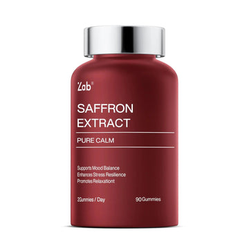 ZAB Saffron Supplements Gummies, Saffron & Rhodiola Rosea Extract Sugar-Free Supplement with Vitamin D3 & B6, Support Mood, Focus ZAB uk supplements