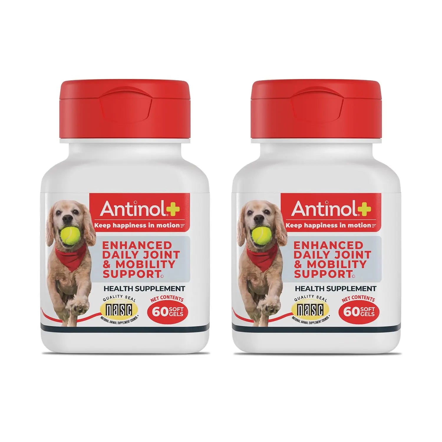 Antinol Plus, Mobility, Hip, and Joint Supplement for Dogs, Green-Lipped Mussels and Krill Oil - Dog Joint Supplement, Better and Faster Than Glucosamine and Chondroitin, 120 Soft Gels Antinol uk supplements