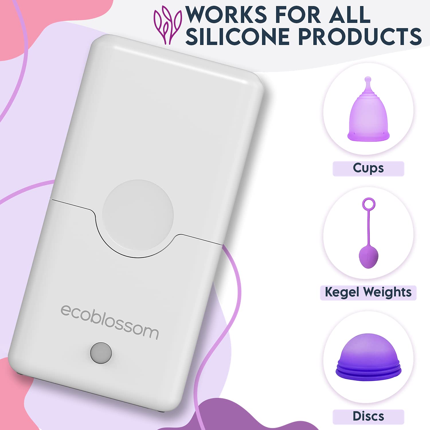 Ecoblossom Menstrual Cup Sterilizer - Modern Menstrual Cup Cleaner Unscented Sanitizer EcoBlossom uk supplements