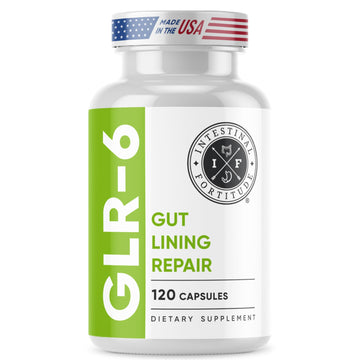 Intestinal Fortitude GLR-6 - Gut Lining Repair Supplement for Gut Health - Leaky Gut Repair with L-Glutamine, Slippery Elm, DGL Licorice Root, Marshmallow Root, Fenugreek Intestinal Fortitude uk supplements