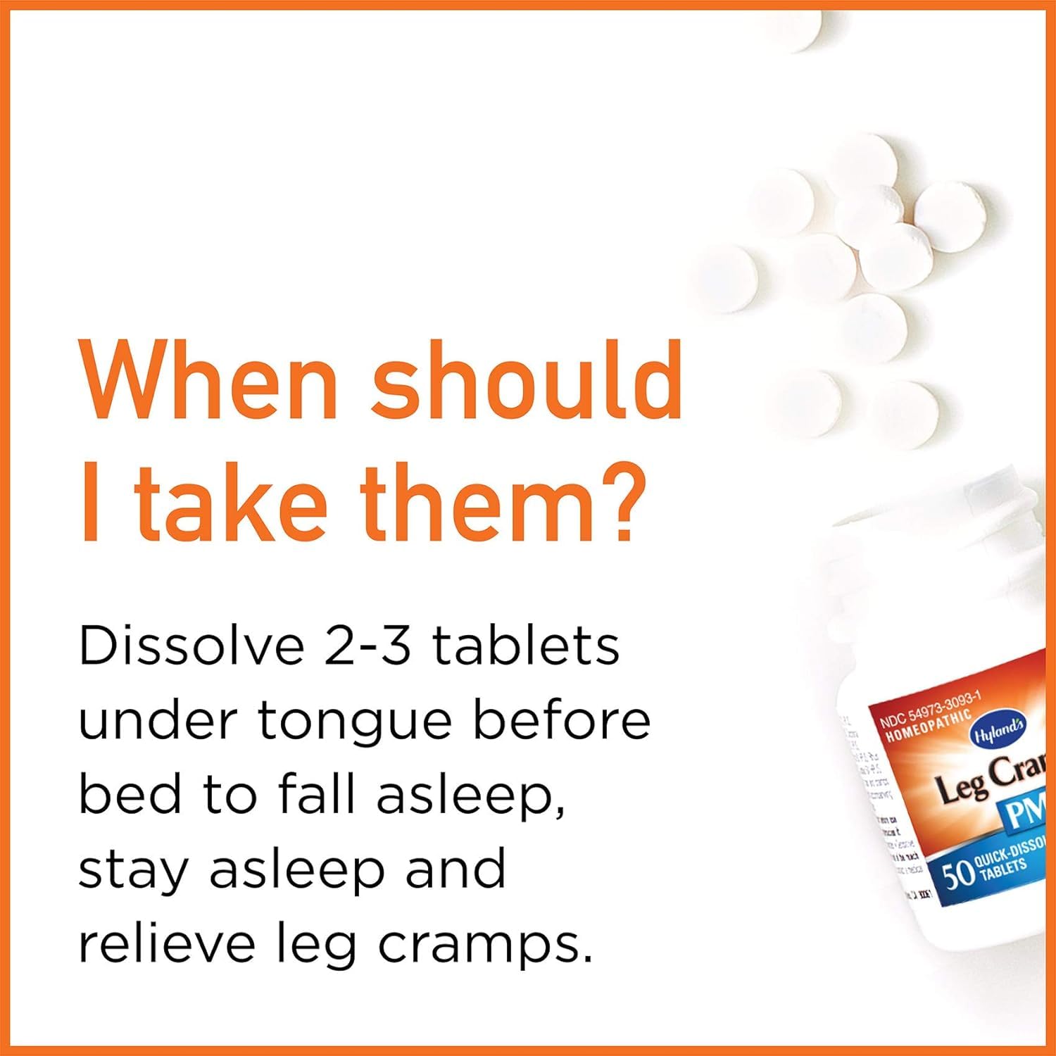 Hyland's Leg Cramps PM With Quinine Tablets 50 ea ( Pack of 6) Hyland's uk supplements