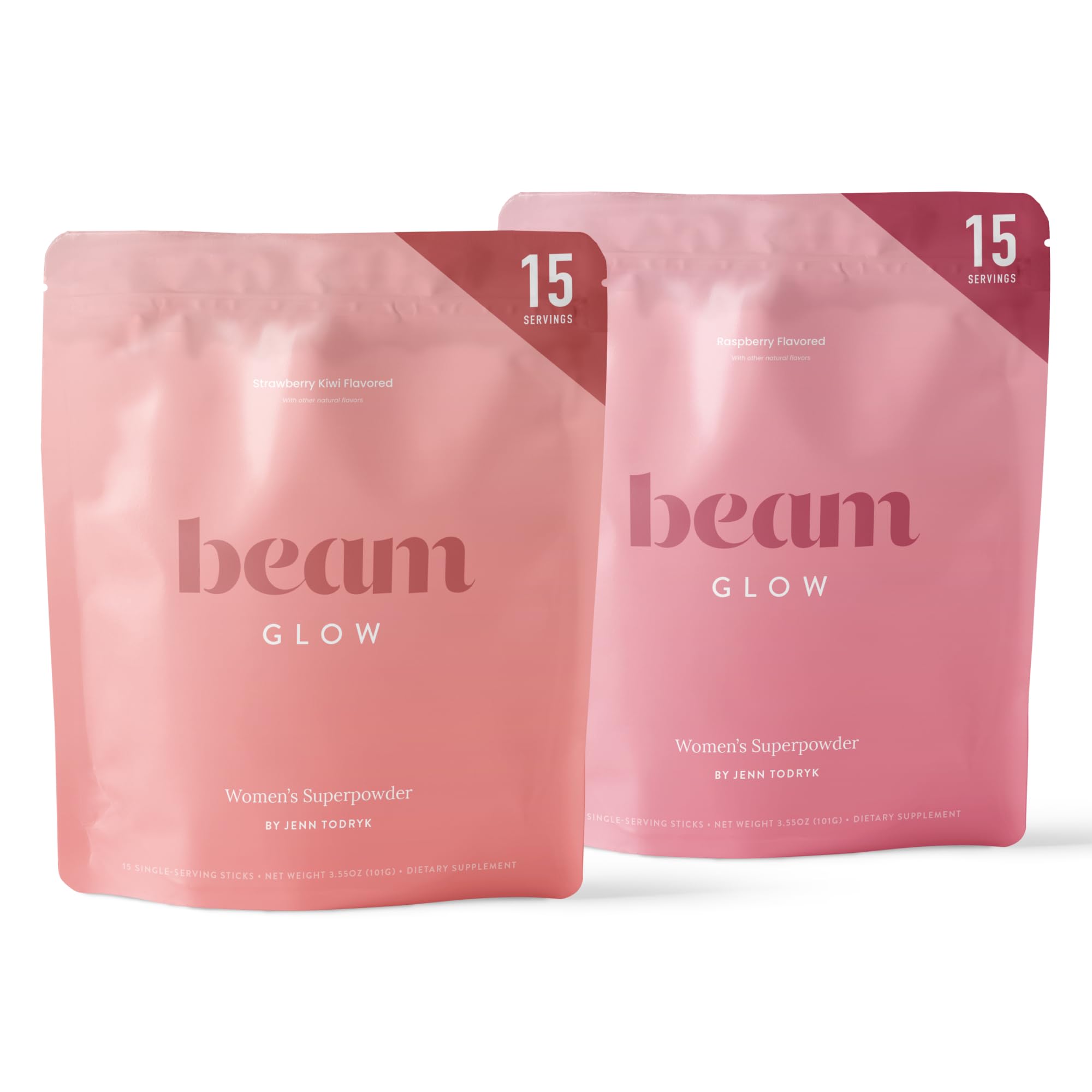 Beam Glow, Hormone Balance for Women, Strawberry Kiwi and Raspberry Bundle, Thyroid Support for Women, Natural Hormone Support Powder with Selenium and Bromelain, PMS Relief, Energy, Hair, Skin Health Beam uk supplements