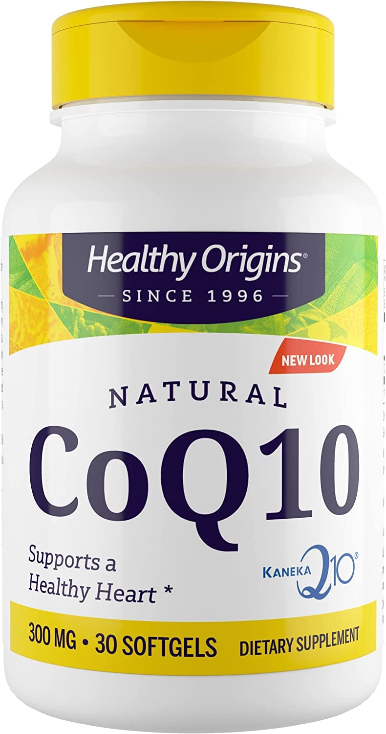 Healthy Origins CoQ10 (Kaneka Q10), 300 mg - Heart Health & Energy Supplement - Gluten Healthy Origins uk supplements