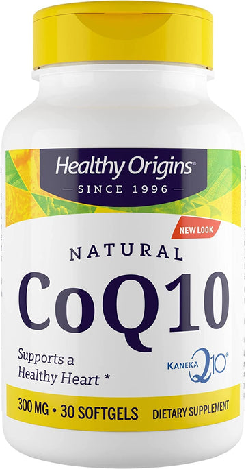 Healthy Origins CoQ10 (Kaneka Q10), 300 mg - Heart Health & Energy Supplement - Gluten Healthy Origins uk supplements