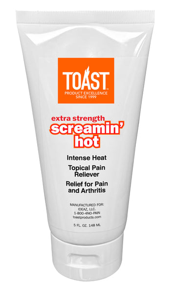 Toast Extra Strength Screamin Hot Intense Heat Topical Pain Relief Cream for Muscles and Joints - 5 Ounces Toast uk supplements