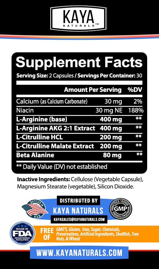 Kaya Naturals - Nitric Blast Potent All-Natural Herbal Supplement for Maximum Health Benefits Kaya Naturals uk supplements