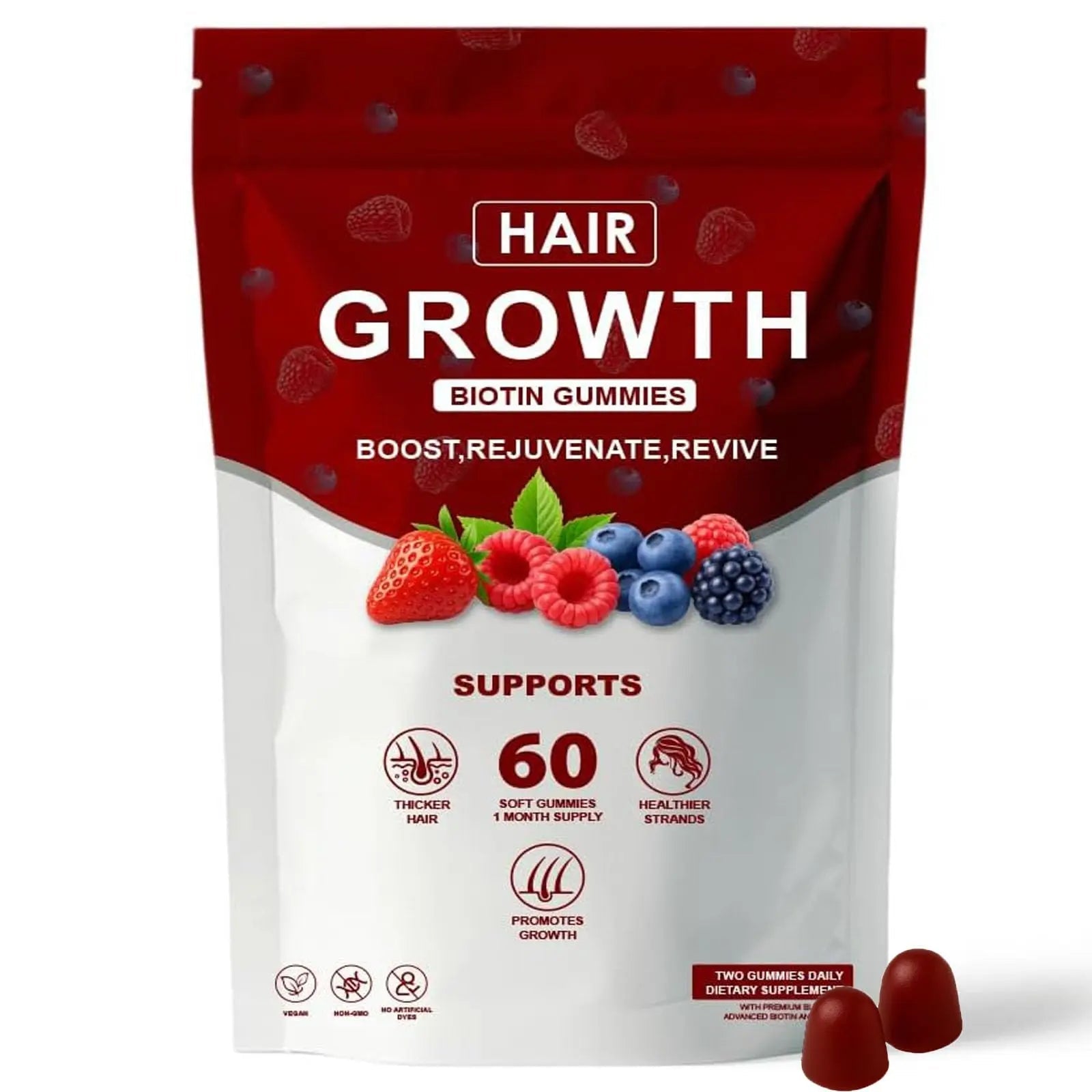 Neonomicon Lumin Hair Growth Gummies – with Biotin, Vitamin C & E, Rosemary, Saw Palmetto – Supports Healthy Hair Growth & Strength Neonomicon uk supplements