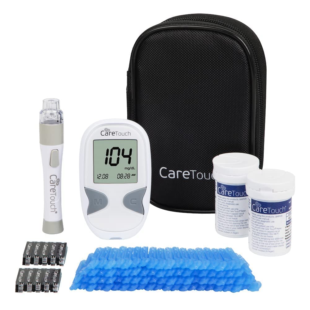Care Touch Blood Glucose Meter Kit - Diabetes Testing Kit with Glucometer Care Touch uk supplements