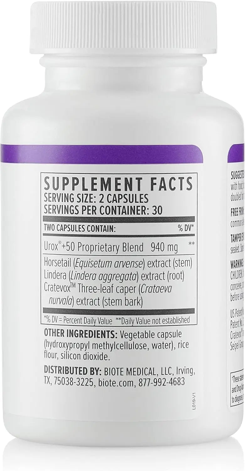 Biote Nutraceuticals - Urox+ - Bladder Health (60 Capsules) Biote uk supplements