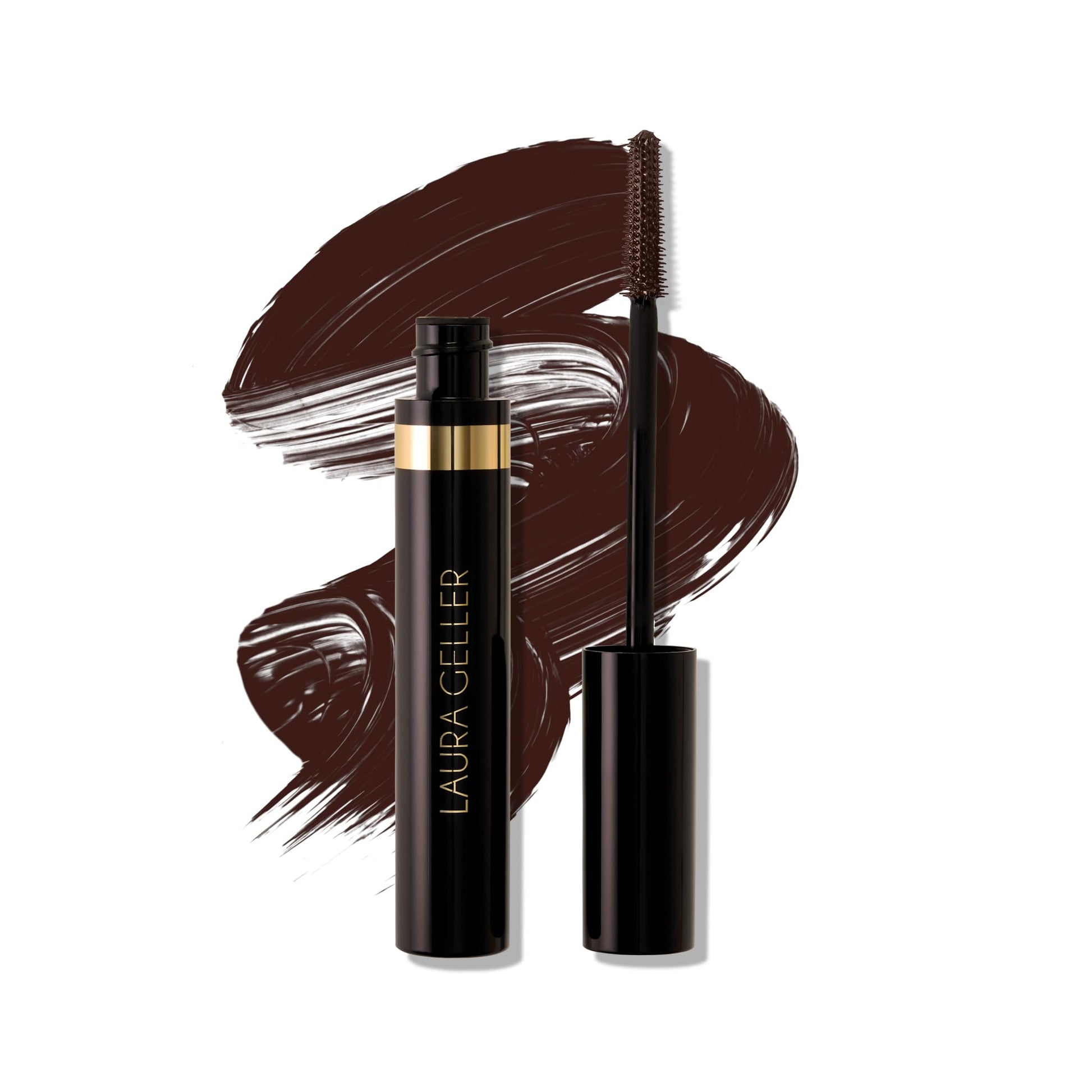LAURA GELLER NEW YORK Kajal Longwear Mascara, Brown - Lengthening, Defining, Curling, Buildable Formula Eye Makeup - Natural Look for Everyday LAURA GELLER NEW YORK uk supplements