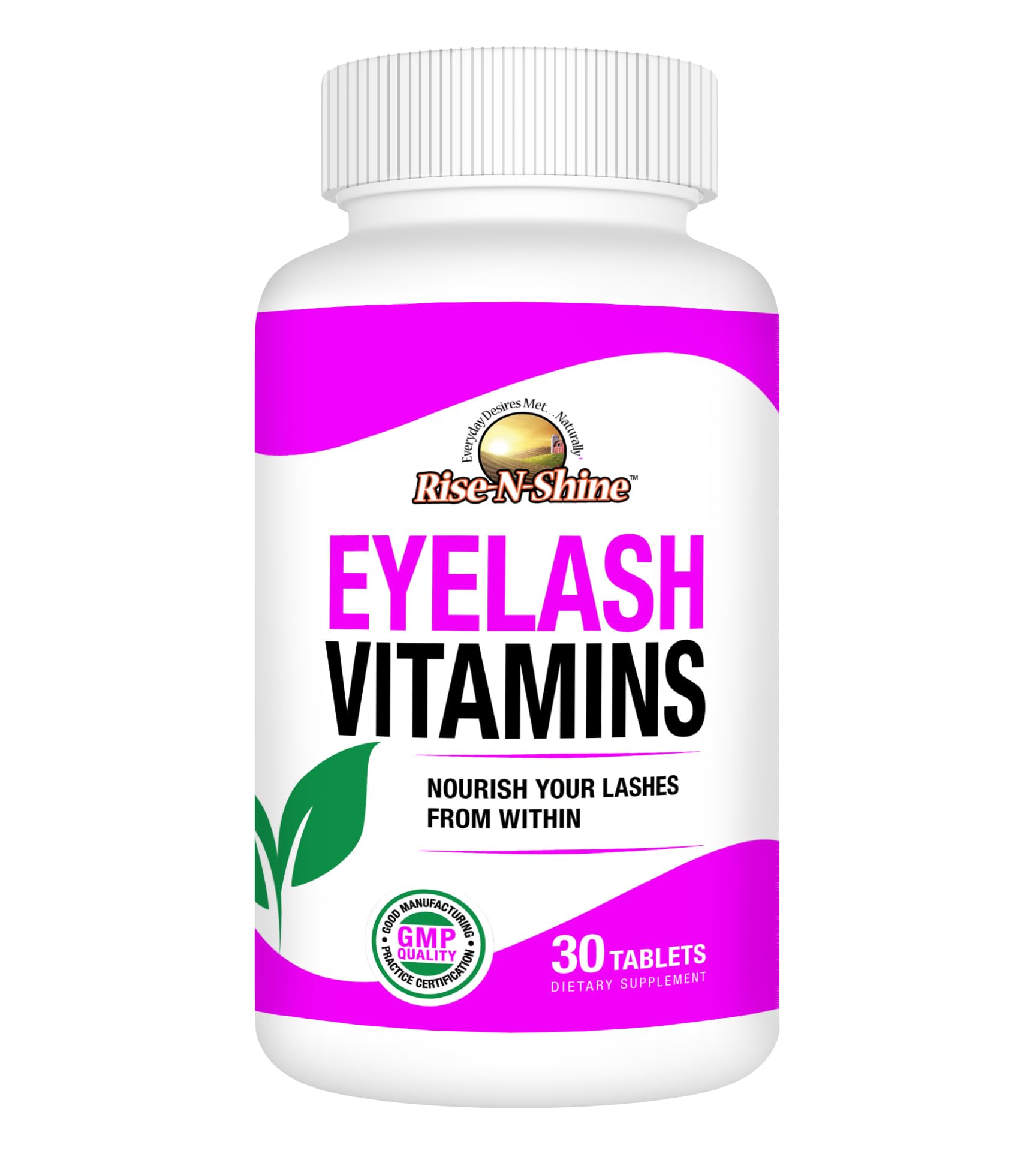 Rise-N-Shine Eyelash Growth Vitamins, Premium Lash Strengthening Supplement with Collagen, Keratin 30 Day Supply Rise-N-Shine uk supplements