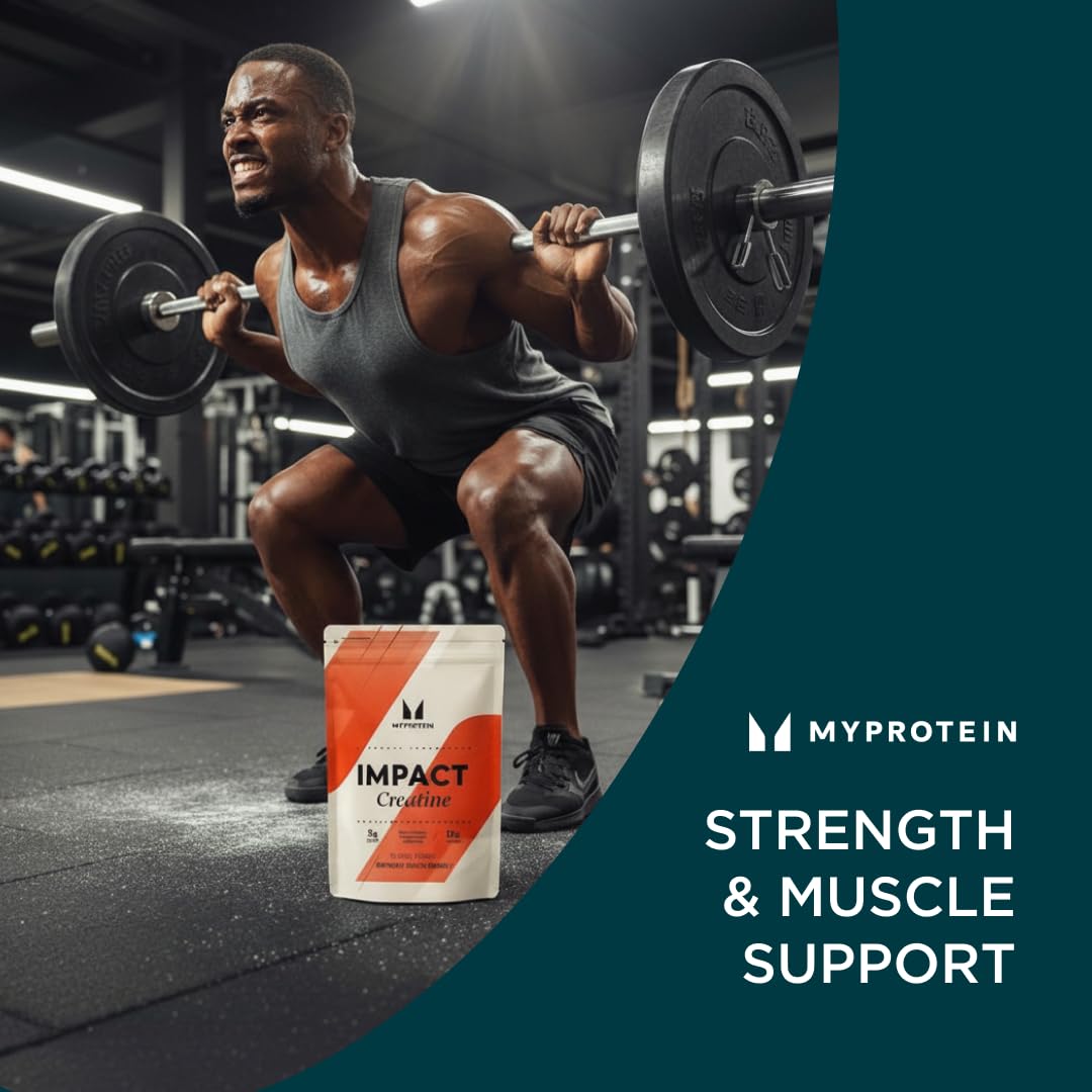 Myprotein Creatine Monohydrate Powder, 100 Servings (1.1lbs), Pure Unflavored Creatine Powder, Post/Pre Workout Supplement for All Sports & Exercises Myprotein uk supplements