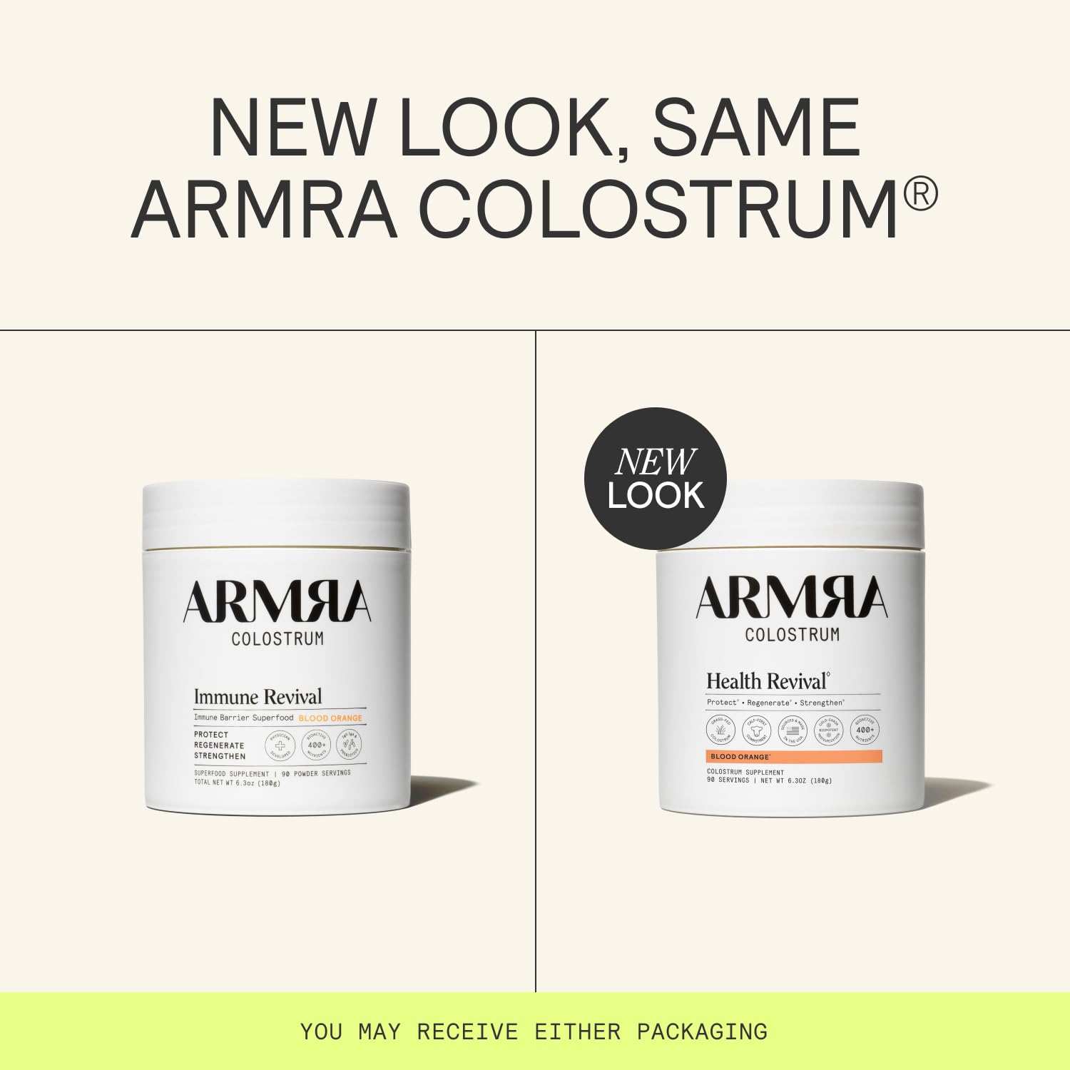 ARMRA Colostrum Powder | Blood Orange | Gut Health & Bloating | Skin & Hair | Immunity | Keto, Gluten & Fat-Free | 90 Servings ARMRA uk supplements