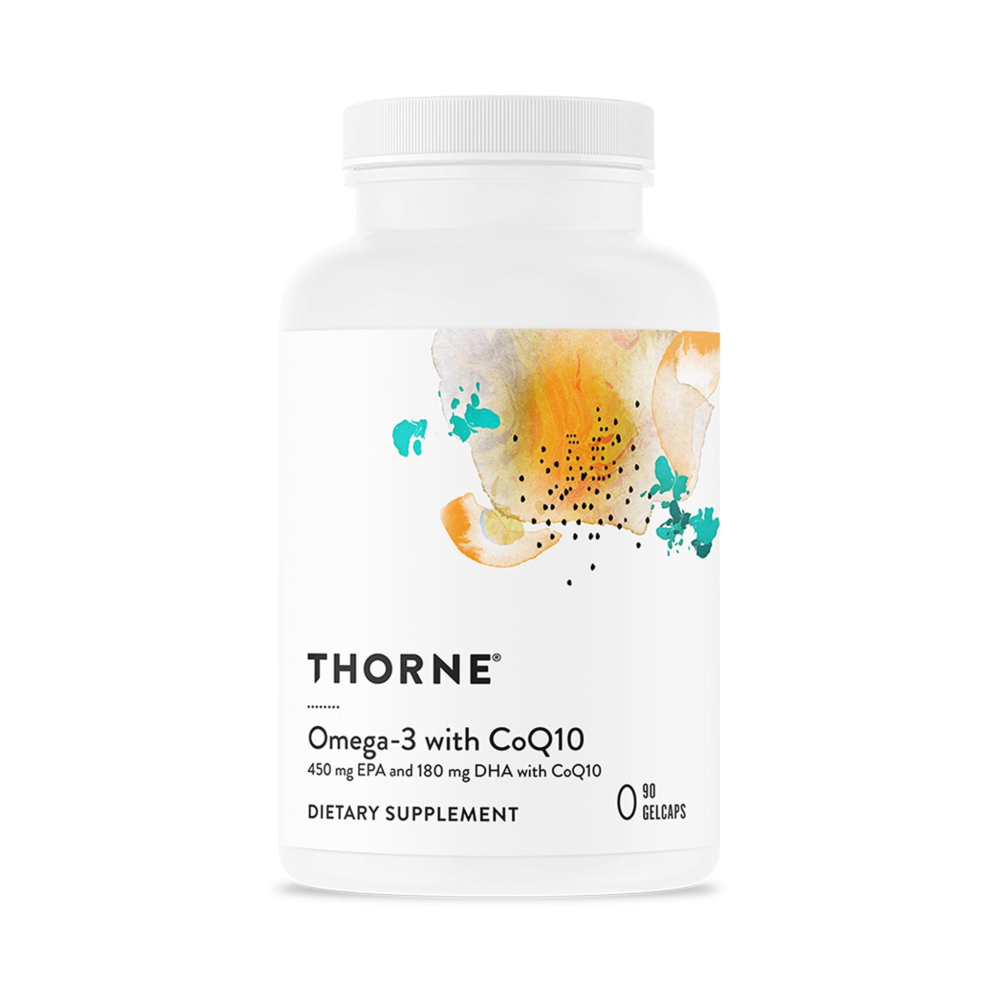THORNE - Omega-3 with CoQ10 - Omega-3 Fatty Acids Supplement with CoQ10 - EPA and DHA - 90 Gelcaps THORNE uk supplements
