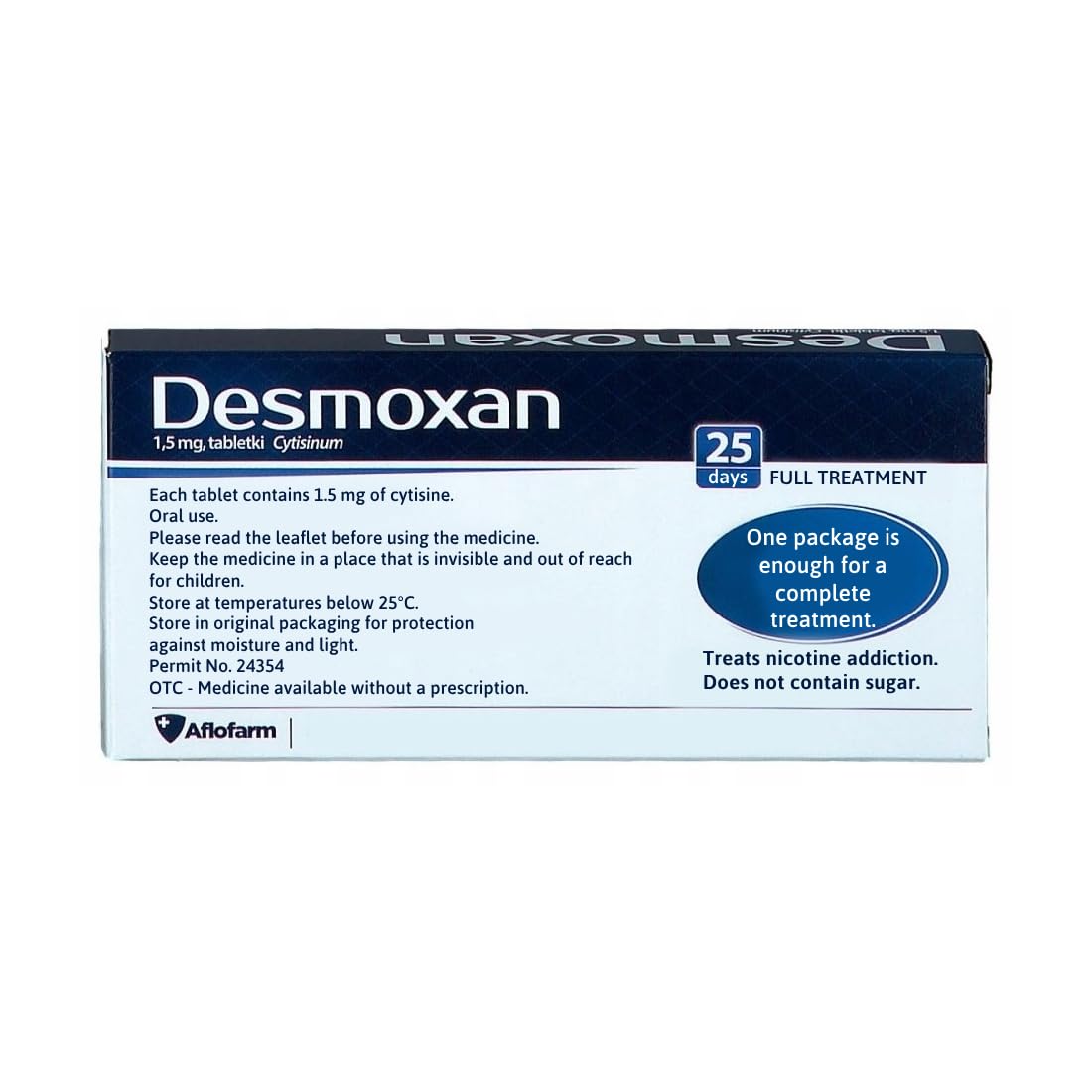 Aflofarm Desmoxan 1,5mg 100 Pills Tablets. Made in Poland. Polish Distribution,Polish Language. Aflofarm uk supplements